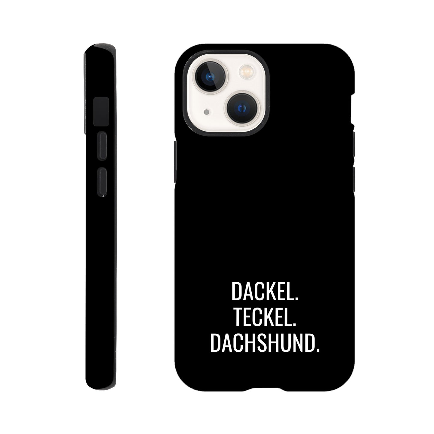 Dackel iPhone Handyhülle "Dackel Teckel Dachshund" - Motiv weiß - iPhone 13 Mini