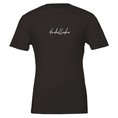 Dackel Unisex T-Shirt "Dackelliebe" - Motiv weiß - Black