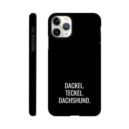 Dackel iPhone Handyhülle "Dackel Teckel Dachshund" - Motiv weiß - iPhone 11 Pro Max