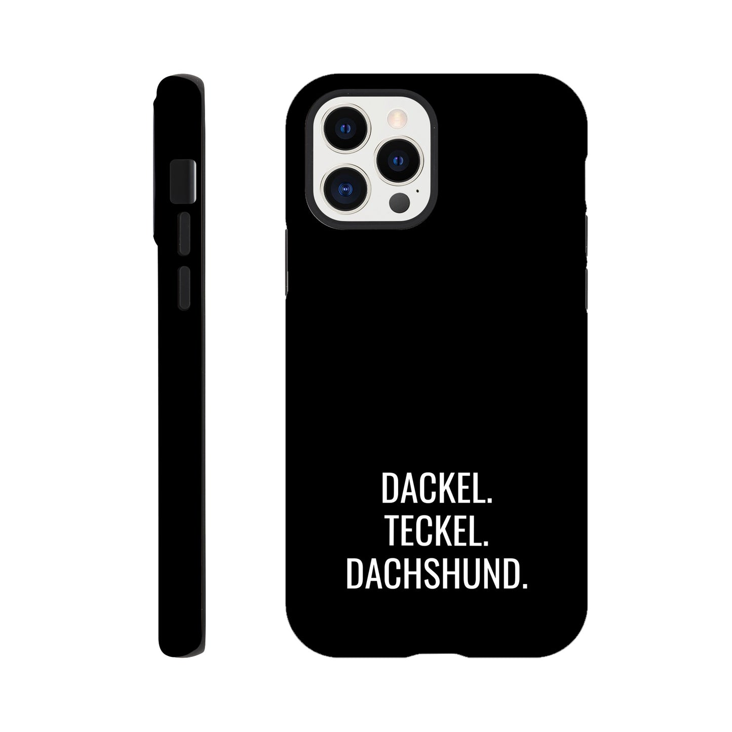 Dackel iPhone Handyhülle "Dackel Teckel Dachshund" - Motiv weiß - iPhone 12 Pro