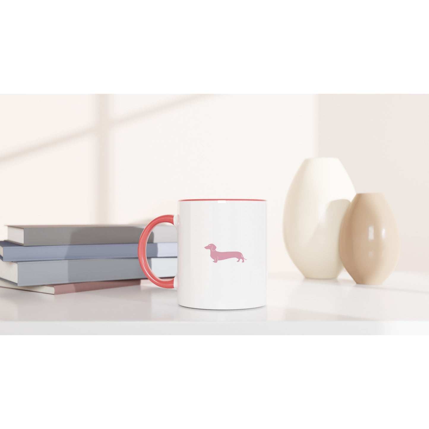 Dackel Tasse Keramik "Pablo" - Pink -