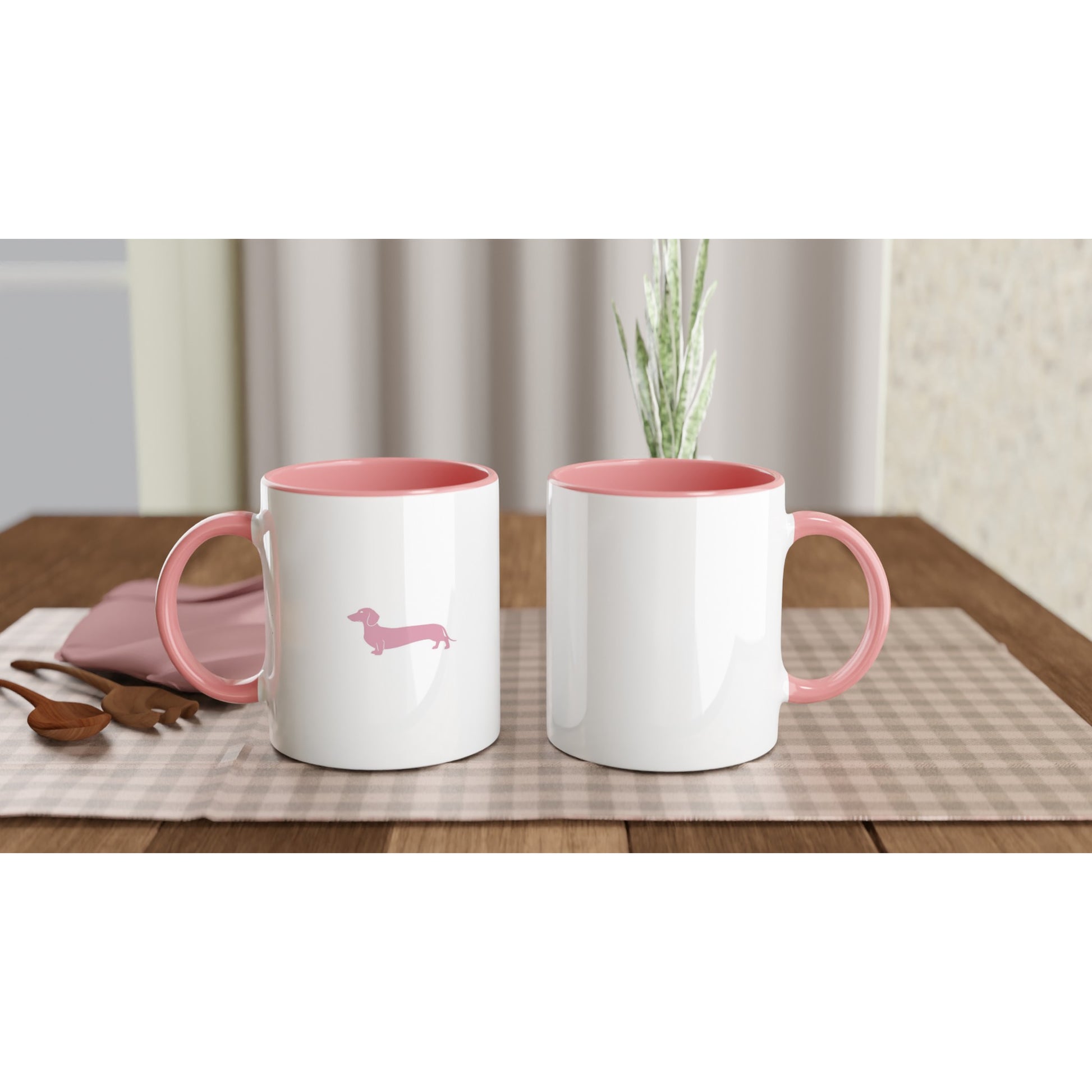 Dackel Tasse Keramik "Pablo" - Pink -