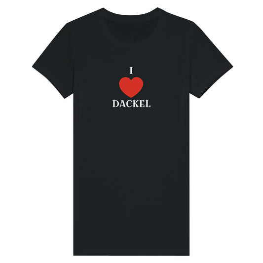 Dackel Damen T-Shirt "Love" - Motiv weiß - 2XL