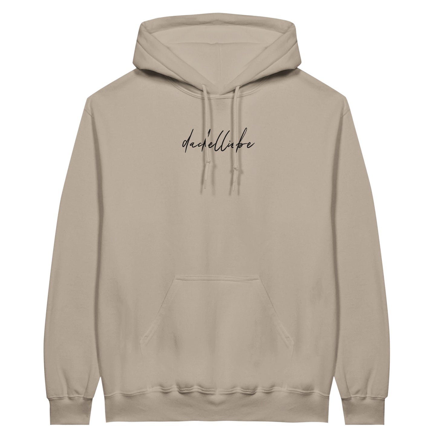 Dackel Hoodie "Dackelliebe" Unisex Pullover - Motiv schwarz - cement