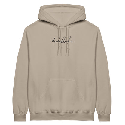 Dackel Hoodie "Dackelliebe" Unisex Pullover - Motiv schwarz - cement