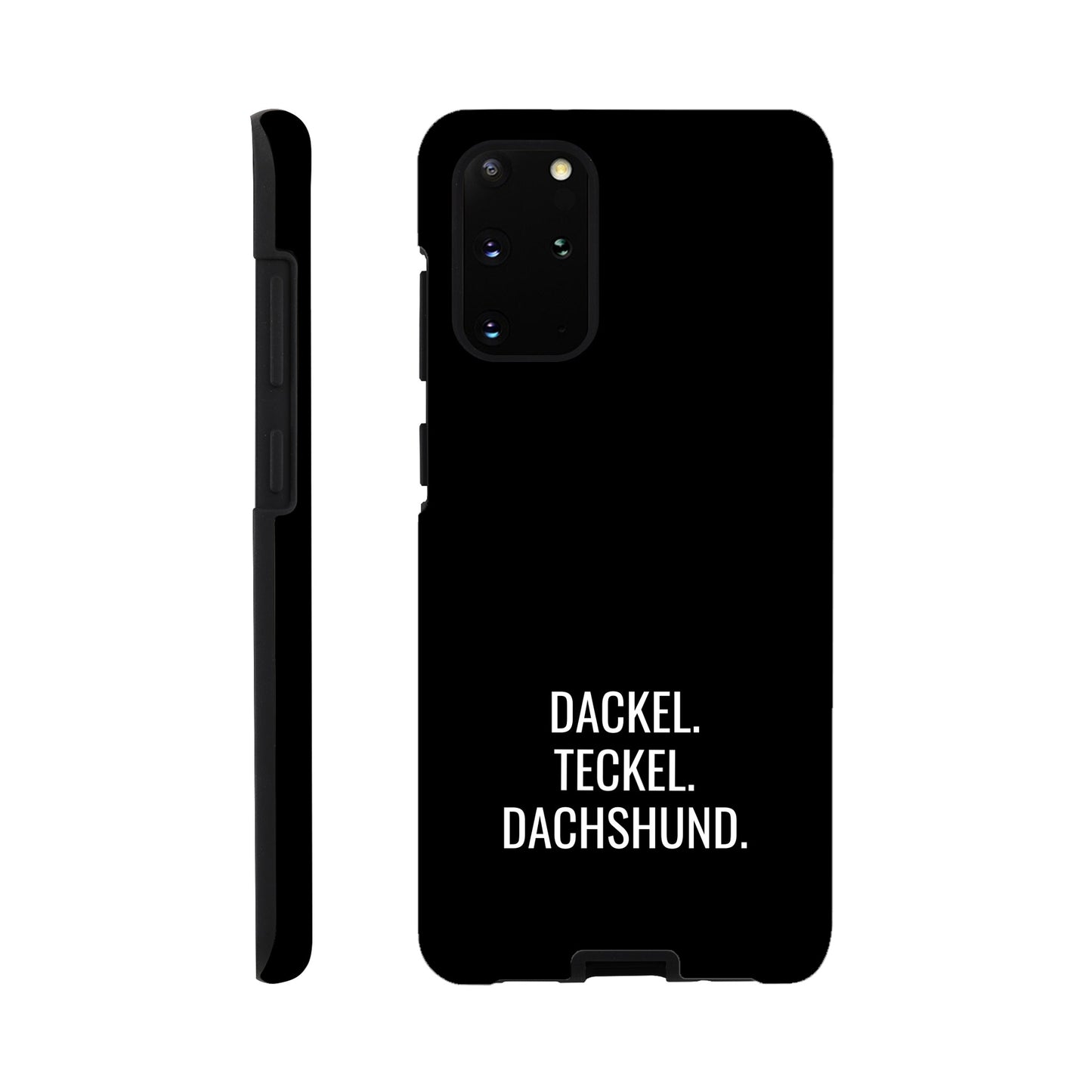 Dackel Samsung Handyhülle "Dackel Teckel Dachshund" - Motiv weiß - Galaxy S20 Plus