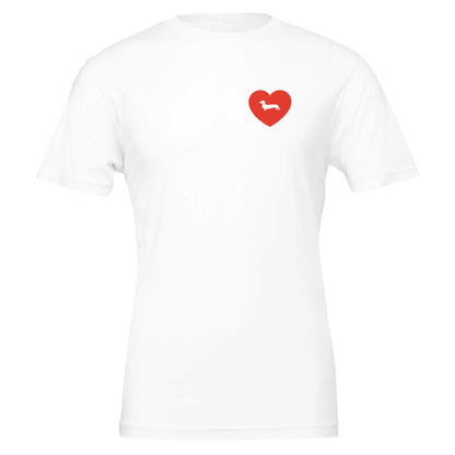 Dackel Unisex T-Shirt "Pablo Love" - Motiv weiß - 2XL