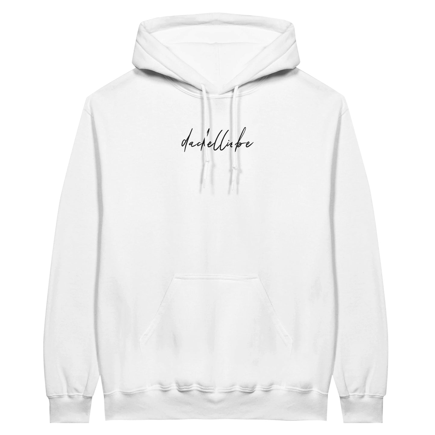 Dackel Hoodie "Dackelliebe" Unisex Pullover - Motiv schwarz - Weiß