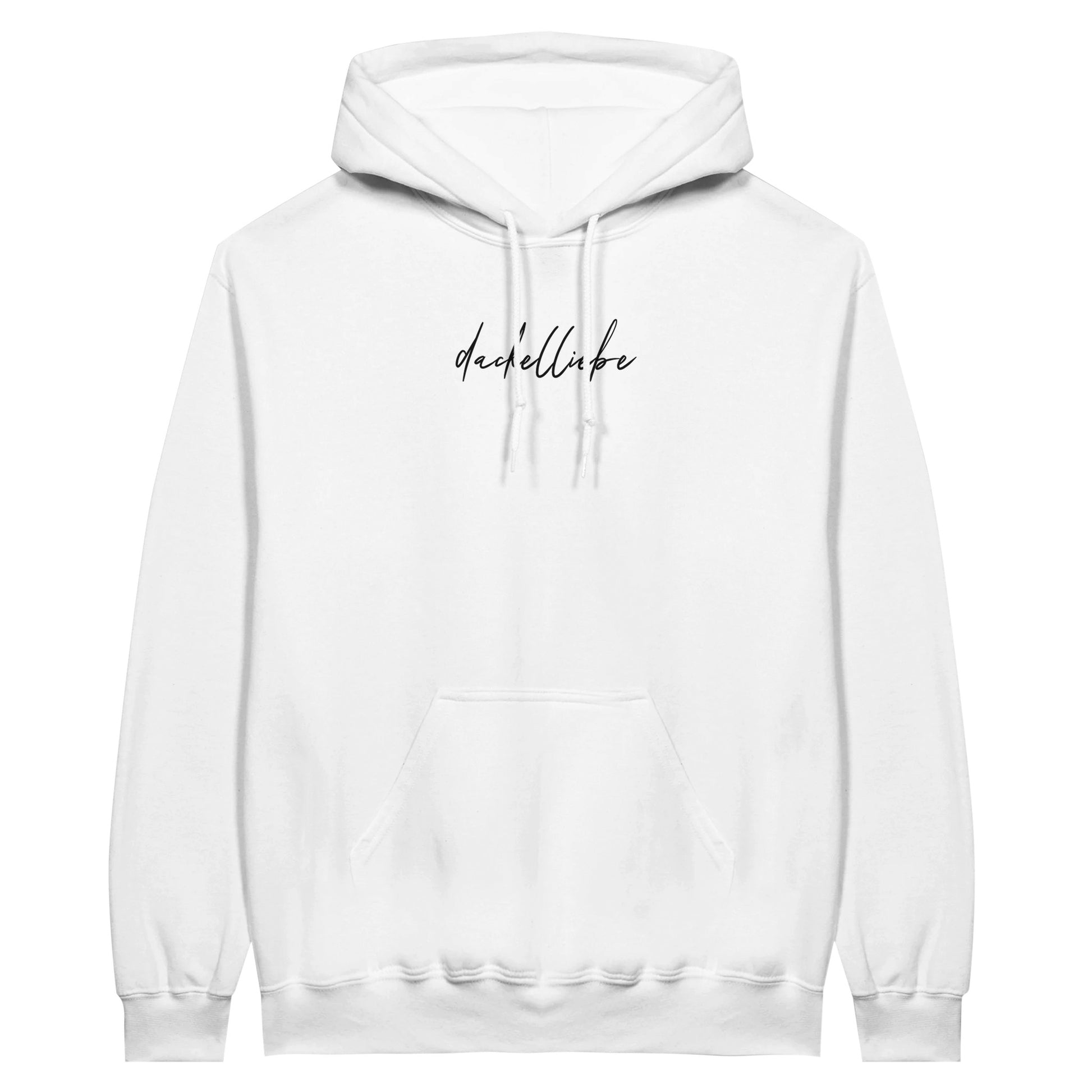 Dackel Hoodie "Dackelliebe" Unisex Pullover - Motiv schwarz - Weiß