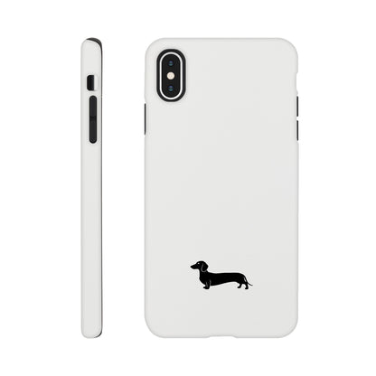 Dackel iPhone Handyhülle "Pablo" - Schwarz unten - iPhone XS Max