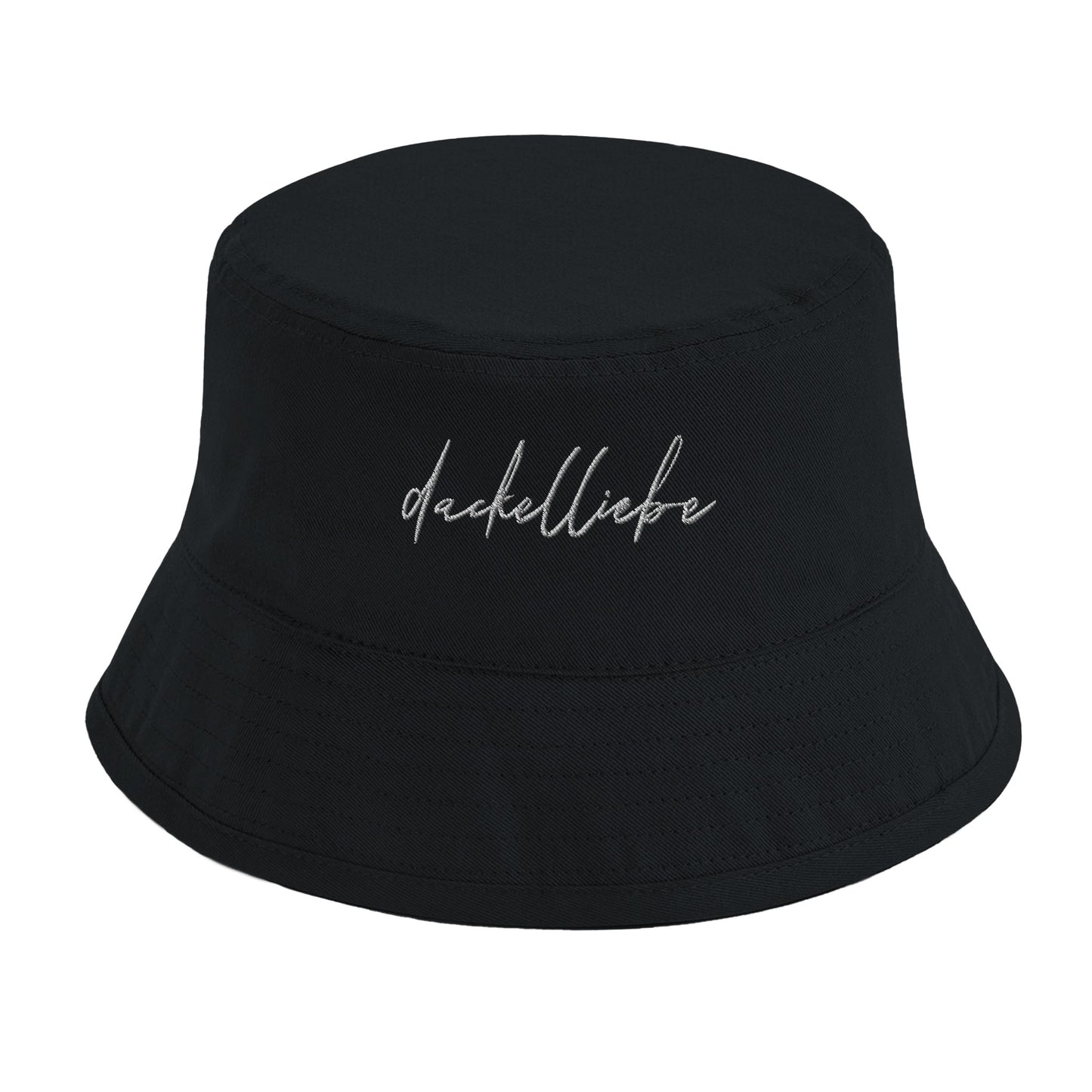 Dackel Bucket-Hat "Dackelliebe" - Motiv hell - Black