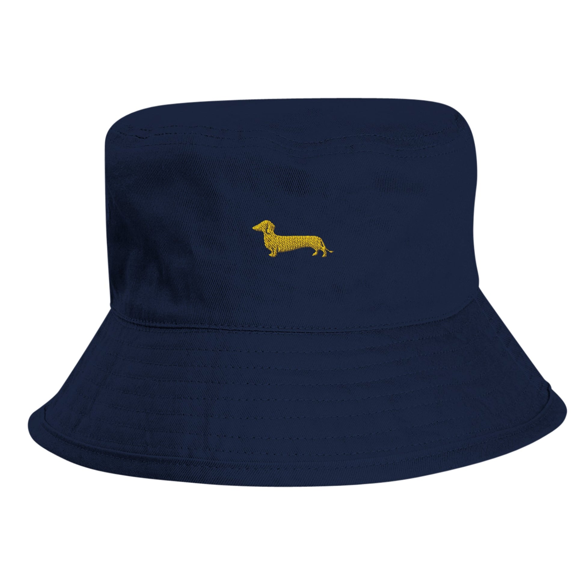 Dackel Bucket-Hat "Pablo" - Motiv gelb -