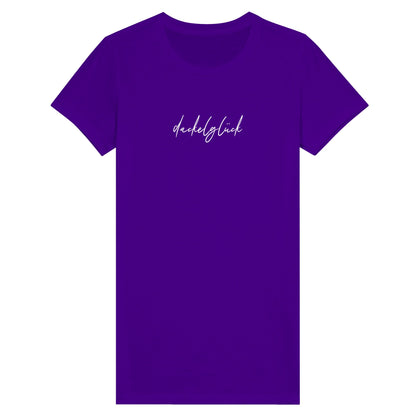 Dackel Damen T-Shirt "Dackelglück" - Motiv weiß - Team Purple