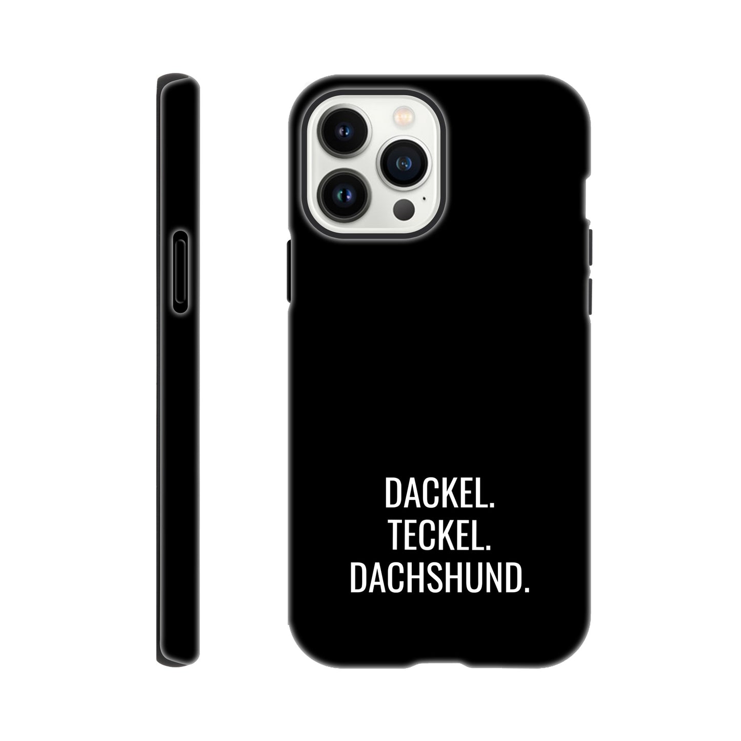 Dackel iPhone Handyhülle "Dackel Teckel Dachshund" - Motiv weiß - iPhone 13 Pro Max