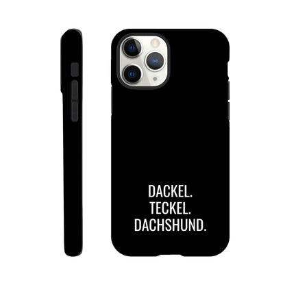 Dackel iPhone Handyhülle "Dackel Teckel Dachshund" - Motiv weiß - iPhone 11 Pro