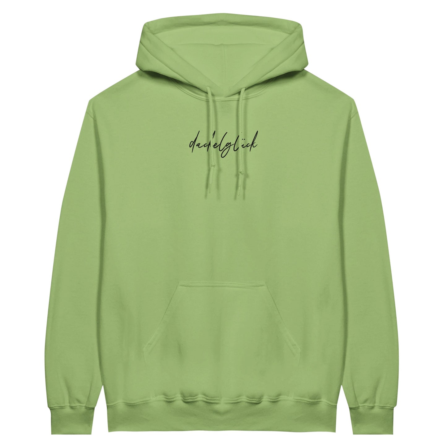 Dackel Hoodie "Dackelglück" Unisex Pullover - Motiv schwarz - pistachio