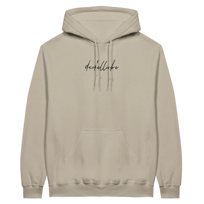 Dackel Hoodie "Dackelliebe" Unisex Pullover - Motiv schwarz - Sand