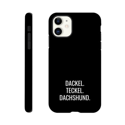 Dackel iPhone Handyhülle "Dackel Teckel Dachshund" - Motiv weiß - iPhone 11