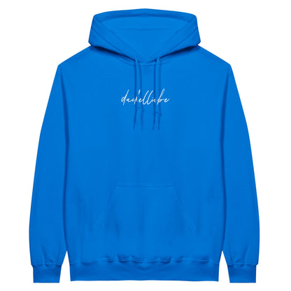 Dackel Hoodie "Dackelliebe" Unisex Pullover - Motiv weiß -