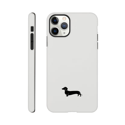 Dackel iPhone Handyhülle "Pablo" - Schwarz unten - iPhone 11 Pro Max