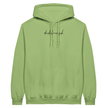 Dackel Hoodie "Dackelmensch" Unisex Pullover - Motiv schwarz - pistachio