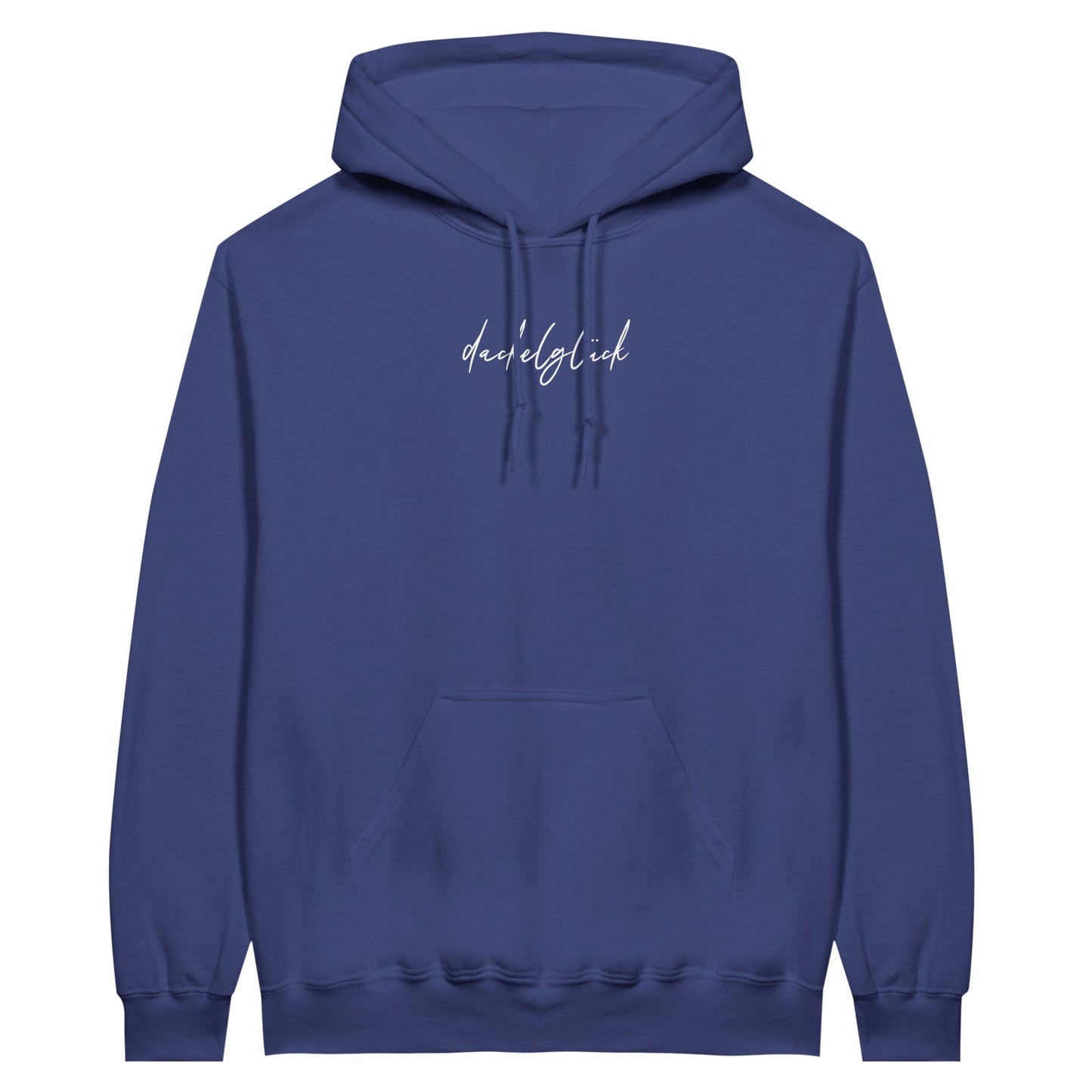 Dackel Hoodie "Dackelglück" Unisex Pullover - Motiv weiß - L Purple