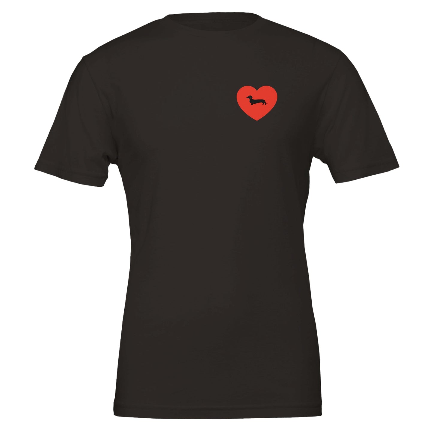 Dackel Unisex T-Shirt "Pablo Love" - Motiv schwarz -