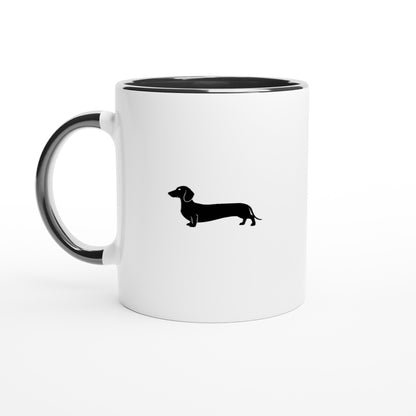 Dackel Tasse Keramik "Pablo" - Schwarz - Ceramic Black