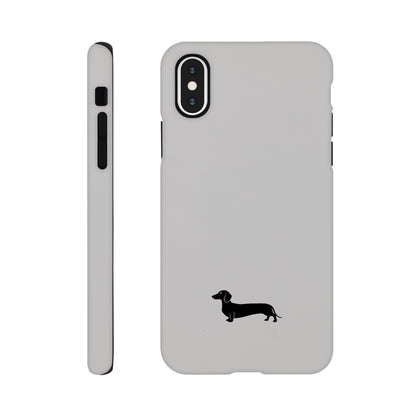 Dackel iPhone Handyhülle "Pablo" - Schwarz unten - iPhone X