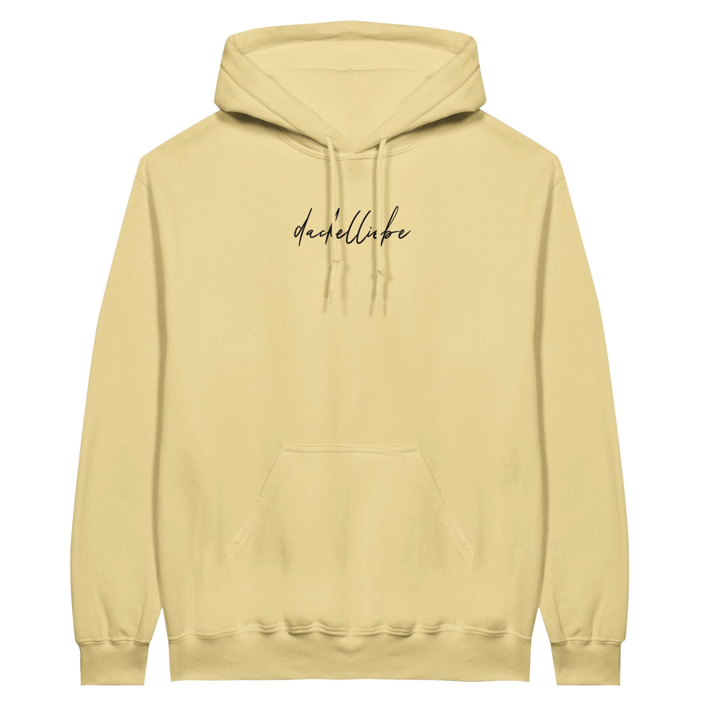 Dackel Hoodie "Dackelliebe" Unisex Pullover - Motiv schwarz - yellow haze