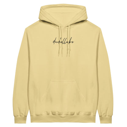 Dackel Hoodie "Dackelliebe" Unisex Pullover - Motiv schwarz - yellow haze