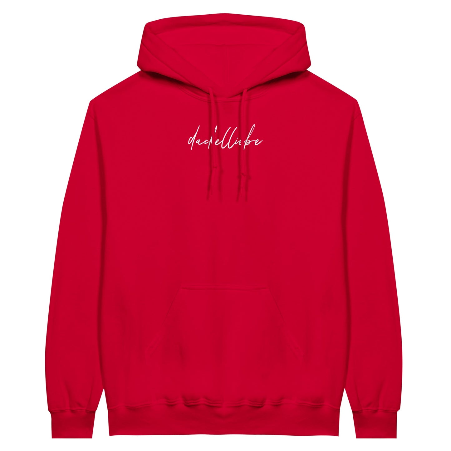 Dackel Hoodie "Dackelliebe" Unisex Pullover - Motiv weiß -