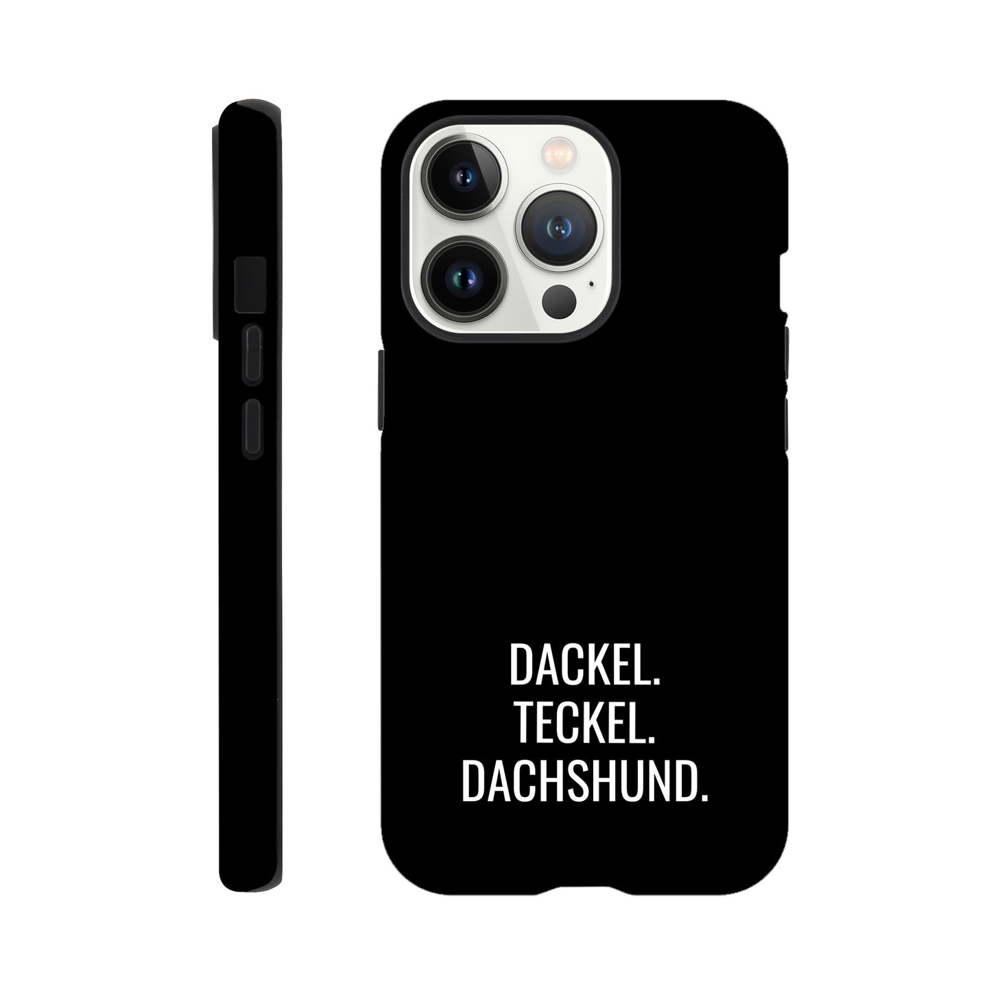 Dackel iPhone Handyhülle "Dackel Teckel Dachshund" - Motiv weiß - iPhone 13 Pro