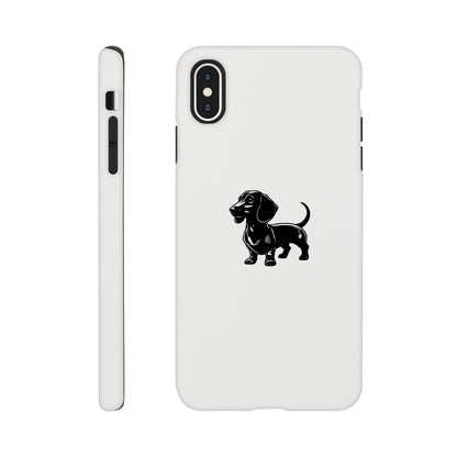 Dackel iPhone Handyhülle "Gustav" - Schwarz - iPhone XS Max